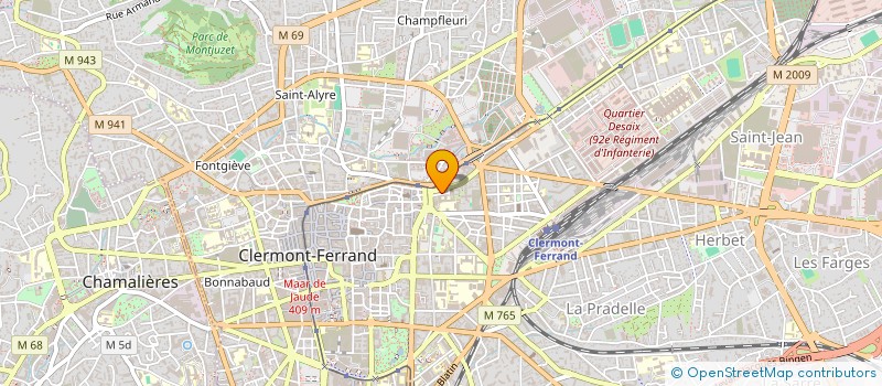 localisation de l'entreprise LA MAISON DE L'ILE à CLERMONT-FERRAND
