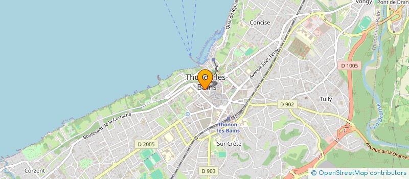 localisation de l'entreprise LA MAISON DE L'IMMO à THONON-LES-BAINS