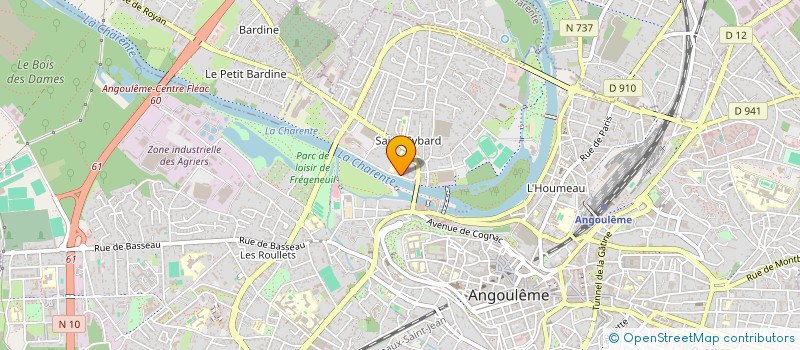 localisation de l'entreprise LA MAISON DE L'INCLUSION POUR L'ENVIRONNEMENT à ANGOULEME