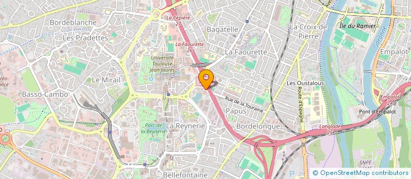 localisation de l'entreprise LA MAISON DE L'INITIATIVE à TOULOUSE