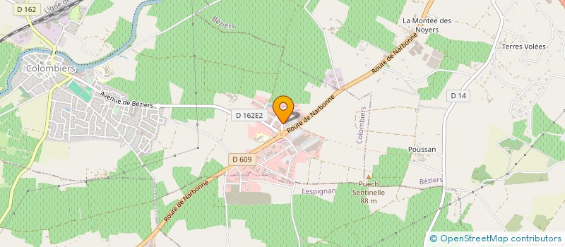 localisation de l'entreprise LA MAISON DE L ISOLATION à COLOMBIERS