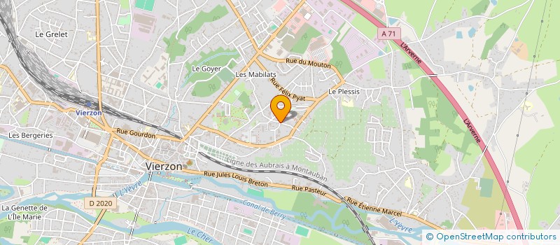 localisation de l'entreprise LA MAISON DE L OASIS à VIERZON