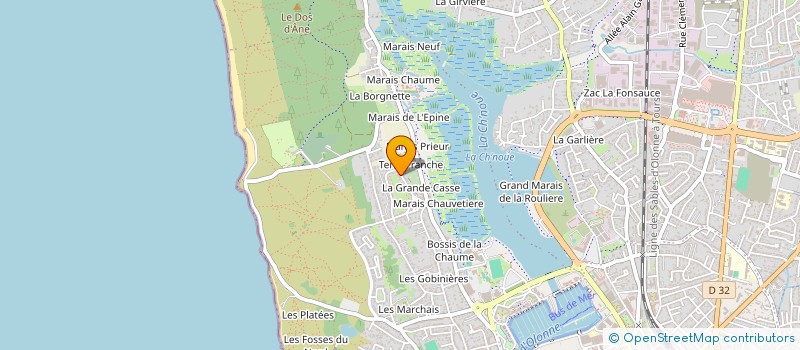 localisation de l'entreprise LA MAISON DE L'OCEAN à LES SABLES D'OLONNE