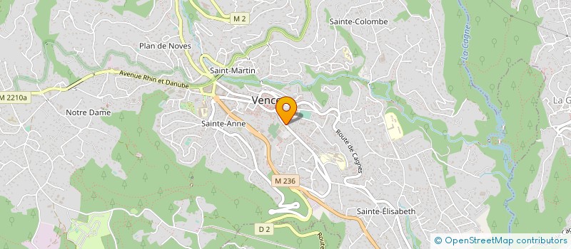 localisation de l'entreprise LA MAISON DE L'ORTHOPEDIE à VENCE