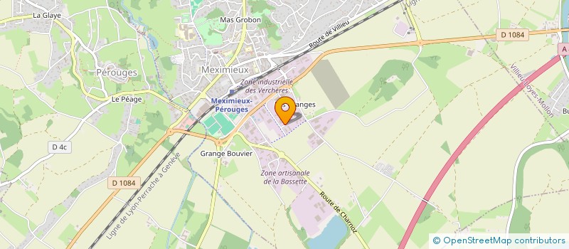 localisation de l'entreprise LA MAISON DE L'OSTEOPATHIE à MEXIMIEUX