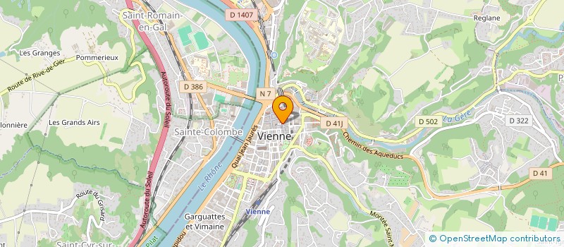 localisation de l'entreprise LA MAISON DE LA BRIOCHE à VIENNE