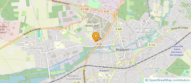 localisation de l'entreprise LA MAISON DE LA CERAMIQUE à ARPAJON