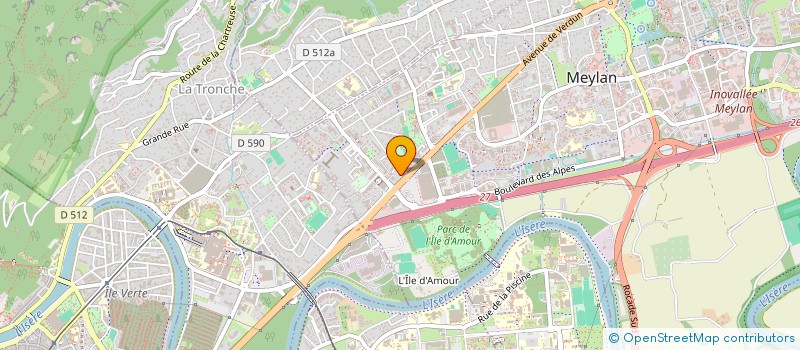 localisation de l'entreprise LA MAISON DE LA CLE à MEYLAN