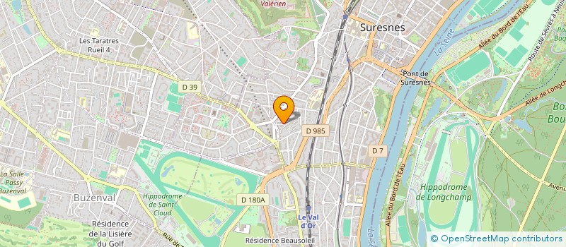 localisation de l'entreprise LA MAISON DE LA COIFFURE à SURESNES