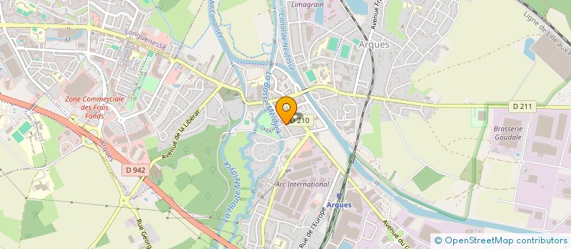 localisation de l'entreprise LA MAISON DE LA DIVERSITE à ARQUES