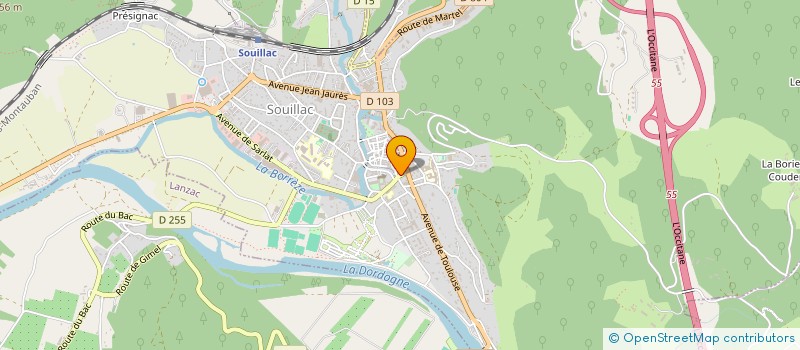 localisation de l'entreprise LA MAISON DE LA DORDOGNE QUERCYNOISE  SOUILLAC