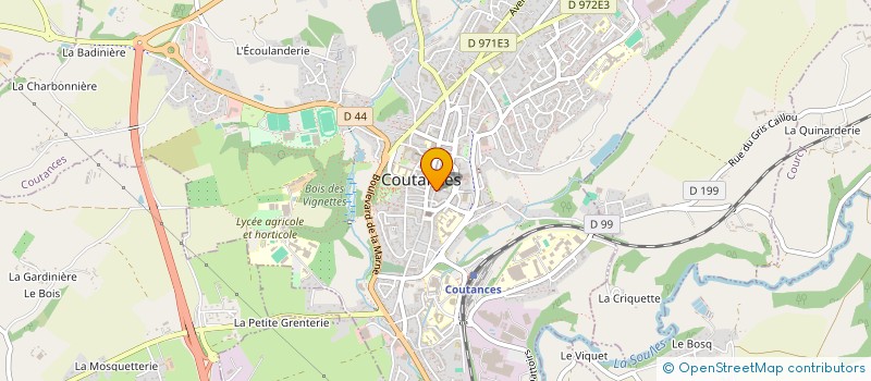 localisation de l'entreprise LA MAISON DE LA FAMILLE ET DES JEUNES DU COUTANCAIS  COUTANCES
