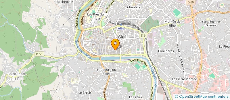 localisation de l'entreprise LA MAISON DE LA FOUGASSE  ALES