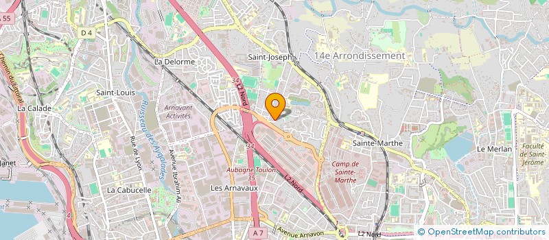 localisation de l'entreprise LA MAISON DE LA MENUISERIE à MARSEILLE