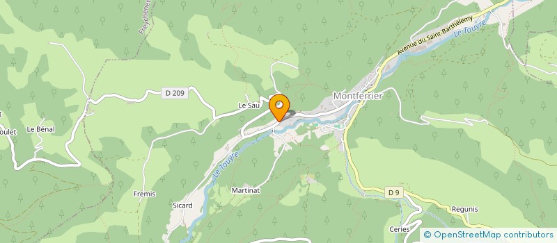 localisation de l'entreprise LA MAISON DE LA MONTAGNE à MONTFERRIER
