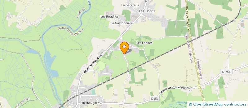 localisation de l'entreprise LA MAISON DE LA NOUE à NOTRE-DAME-DE-RIEZ