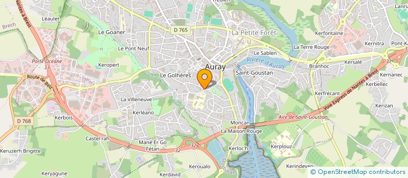 localisation de l'entreprise LA MAISON DE LA PHILO DU MORBIHAN à AURAY