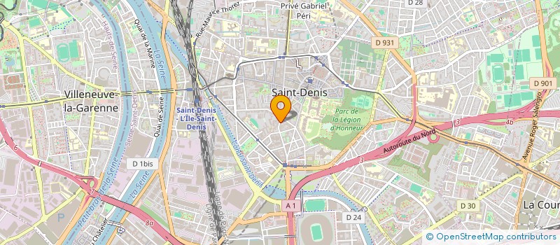 localisation de l'entreprise LA MAISON DE LA VEUVE ET DE L'ORPHELIN à SAINT-DENIS