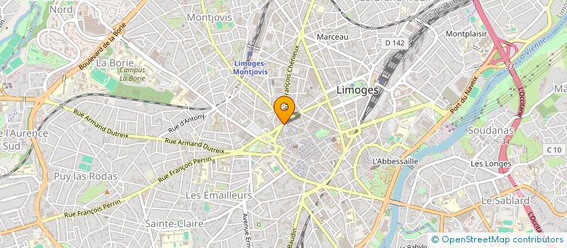 localisation de l'entreprise LA MAISON DE LIMOGES à LIMOGES