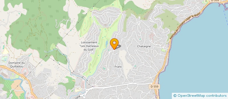 localisation de l'entreprise LA MAISON DE LUNA à SAINTE-MAXIME