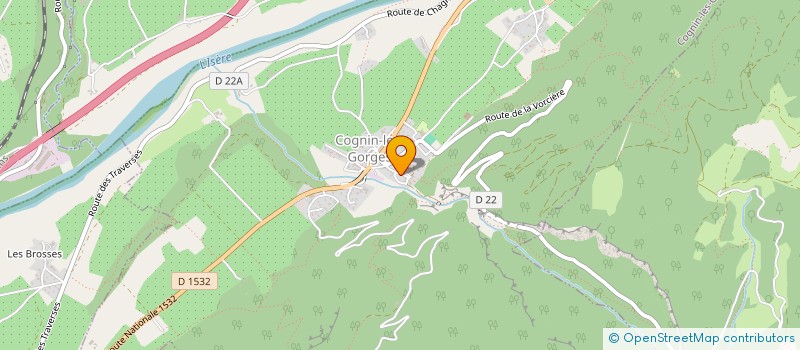 localisation de l'entreprise LA MAISON DE MAMIE  COGNIN-LES-GORGES