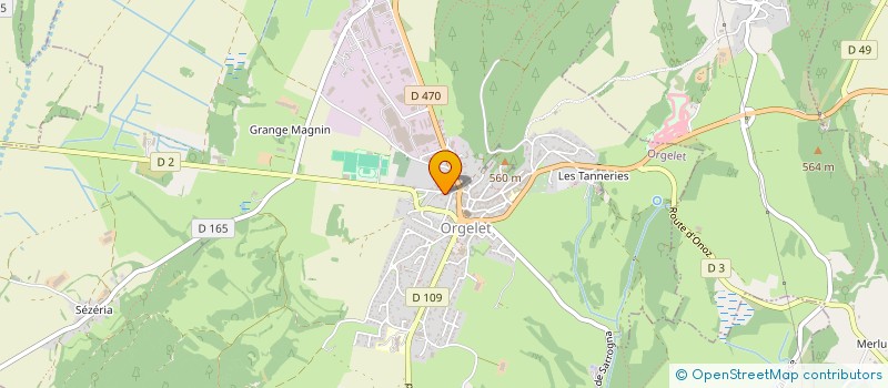 localisation de l'entreprise LA MAISON DE MARIE  ORGELET