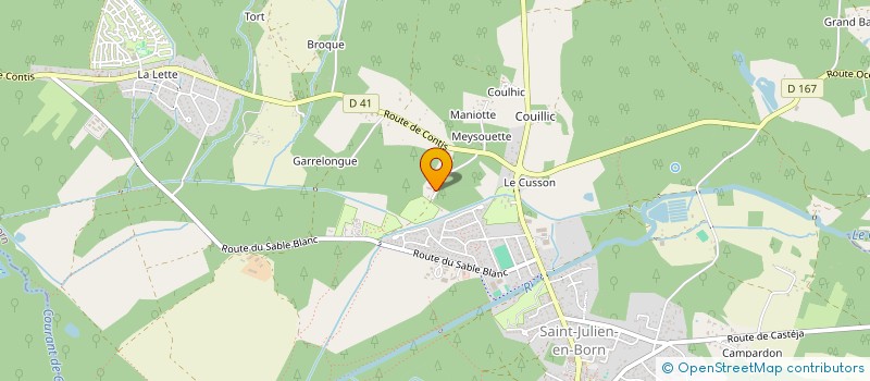 localisation de l'entreprise LA MAISON DE MARIE  SAINT-JULIEN-EN-BORN