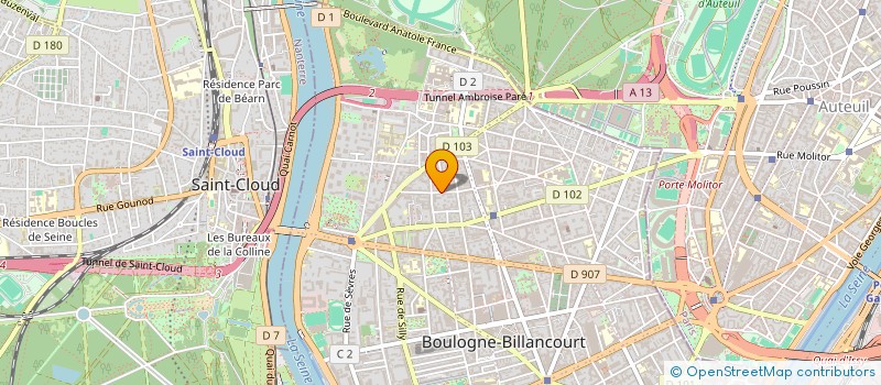 localisation de l'entreprise LA MAISON DE MARIE PIERRE à BOULOGNE-BILLANCOURT