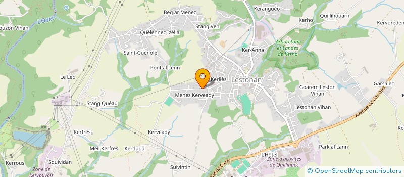 localisation de l'entreprise LA MAISON DE MARIO  ERGUE-GABERIC