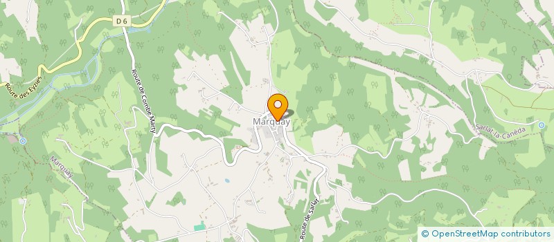 localisation de l'entreprise LA MAISON DE MARQUAY  MARQUAY