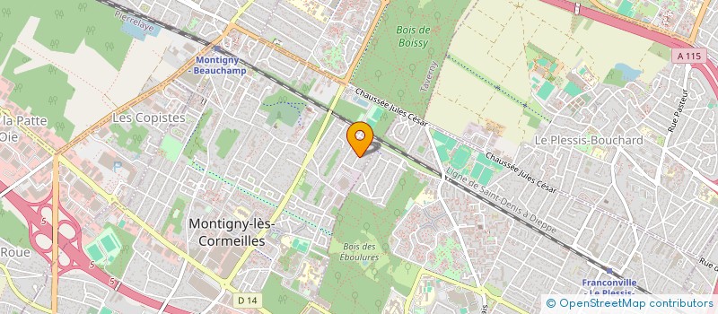 localisation de l'entreprise LA MAISON DE MAY  MONTIGNY-LES-CORMEILLES