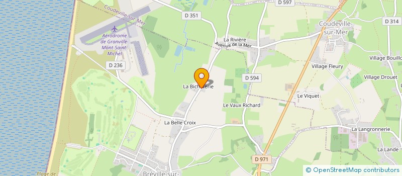 localisation de l'entreprise LA MAISON DE MILOIS  BREVILLE-SUR-MER