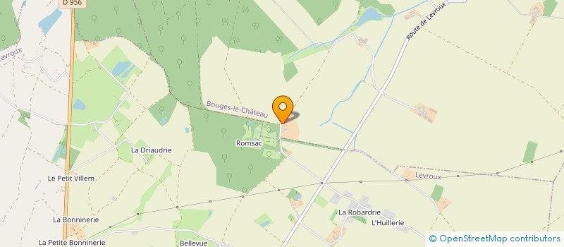 localisation de l'entreprise LA MAISON DE MOLLY à BOUGES-LE-CHATEAU