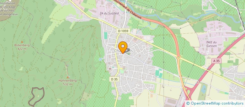 localisation de l'entreprise LA MAISON DE MON PERE  CHATENOIS