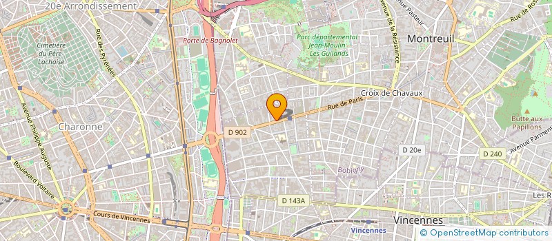 localisation de l'entreprise LA MAISON DE MONTREUIL à MONTREUIL