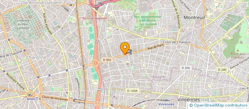 localisation de l'entreprise LA MAISON DE MONTREUIL à MONTREUIL