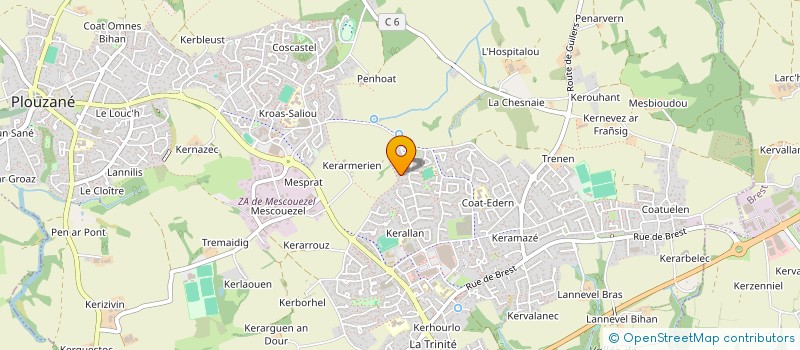 localisation de l'entreprise LA MAISON DE MUMU  PLOUZANE