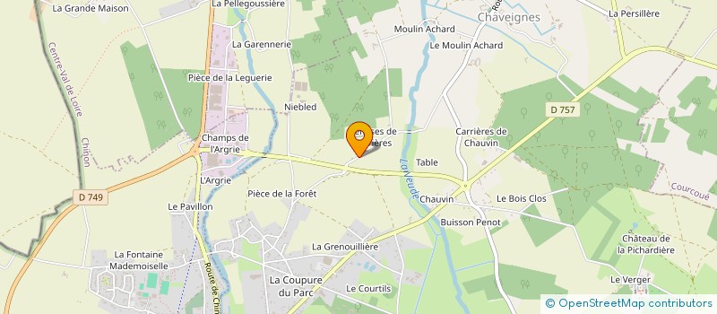 localisation de l'entreprise LA MAISON DE PAILLE  CHAVEIGNES