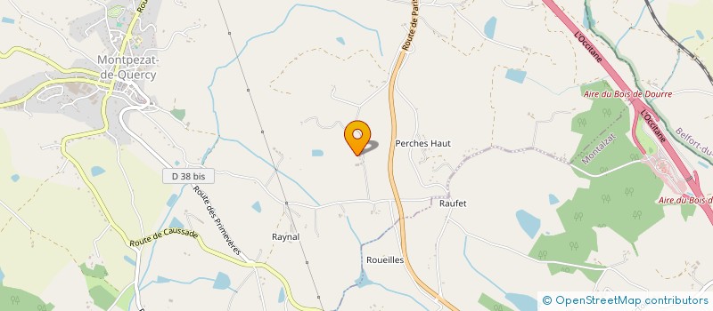 localisation de l'entreprise LA MAISON DE PECH AGUT  MONTPEZAT-DE-QUERCY