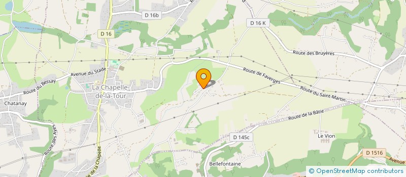 localisation de l'entreprise LA MAISON DE PIERRE  LA CHAPELLE-DE-LA-TOUR