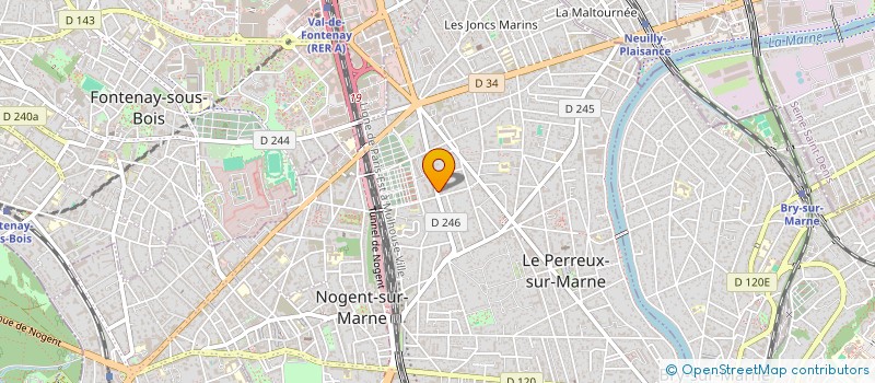 localisation de l'entreprise LA MAISON DE PLEURTUIT  LE PERREUX-SUR-MARNE