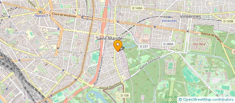 localisation de l'entreprise LA MAISON DE PROFIL à SAINT-MANDE