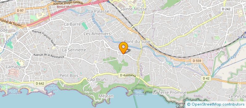 localisation de l'entreprise LA MAISON DE PYRENE à TOULON