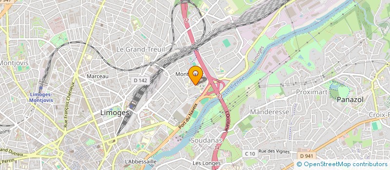 localisation de l'entreprise LA MAISON DE RAOUL à LIMOGES