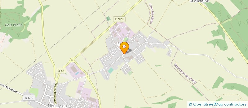 localisation de l'entreprise LA MAISON DE RETRAITE DU CHATEAU à ERCUIS