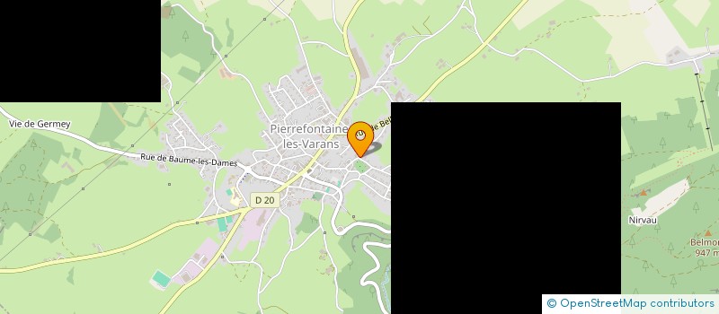 localisation de l'entreprise LA MAISON DE SANTE DE LA REVEROTTE  PIERREFONTAINE-LES-VARANS