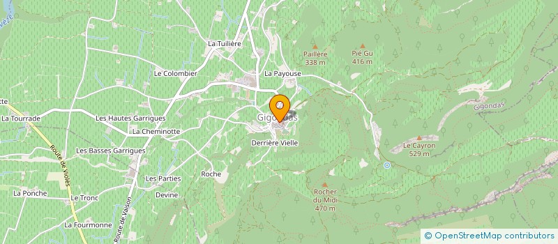 localisation de l'entreprise LA MAISON DE SASHA  GIGONDAS