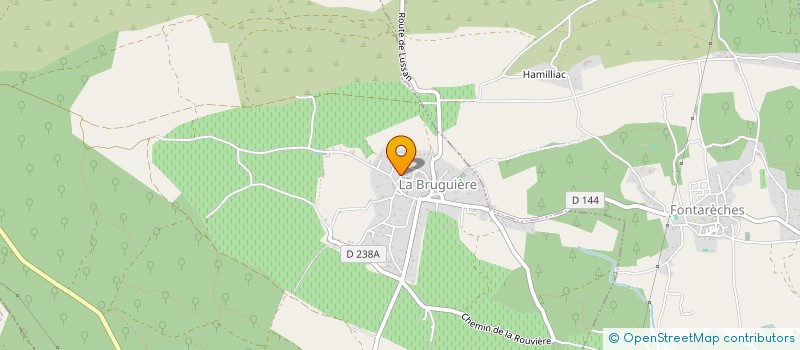 localisation de l'entreprise LA MAISON DE SOIE  LA BRUGUIERE