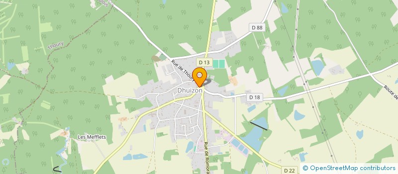 localisation de l'entreprise LA MAISON DE SOPHIE à DHUIZON