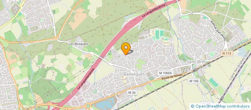 localisation de l'entreprise LA MAISON DE TOUS  BAILLARGUES